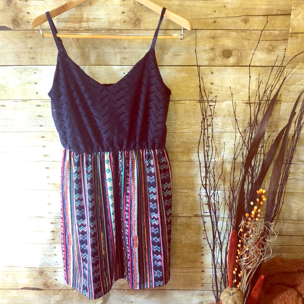 Navy Boho Dress